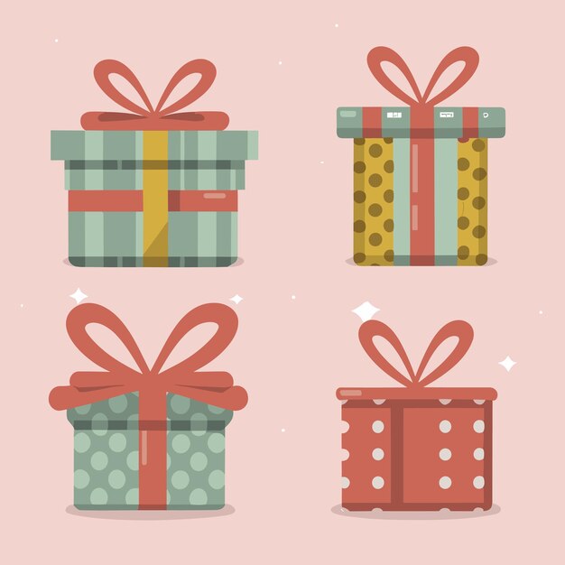 Gift box design vector