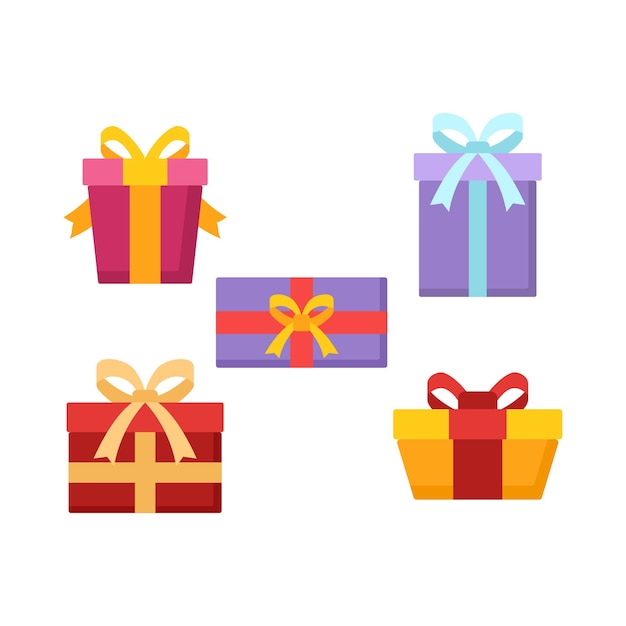 Gift Box Element Vector Design