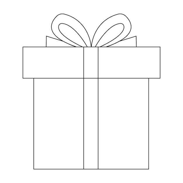 Coloring Book of Set Christmas Square Gift Boxes Stock Illustration - Illustrati