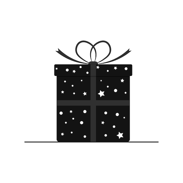 Vector gift box icon present symbol vector illustration