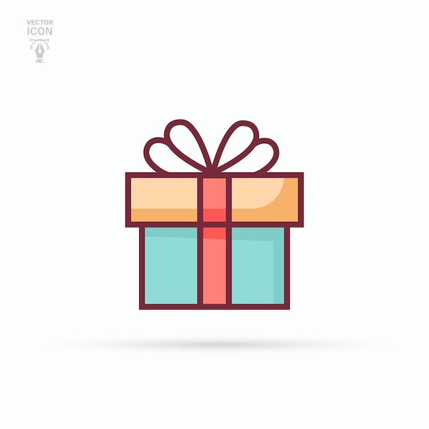 Gift Box Icon Sale shopping concept