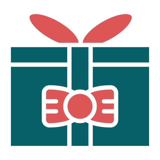 Vector gift box icon style