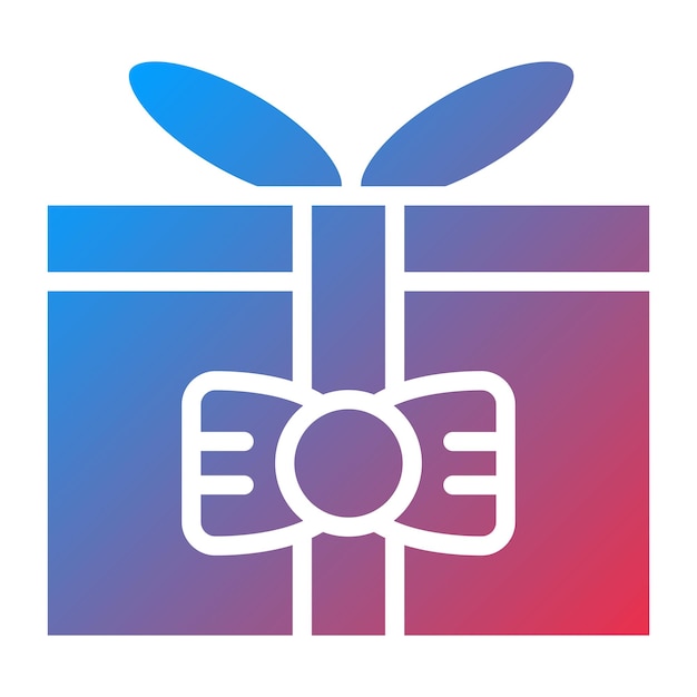 Vector gift box icon style