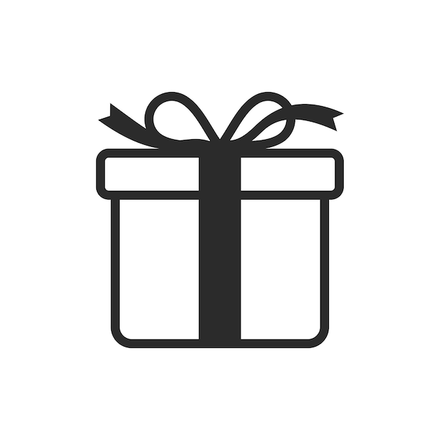 Gift Box Icon Vector Logo Template