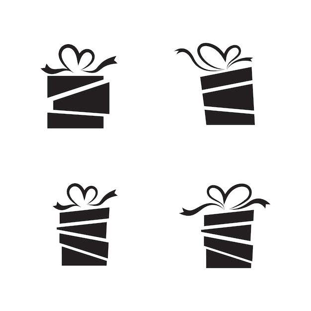 Gift box icon vector