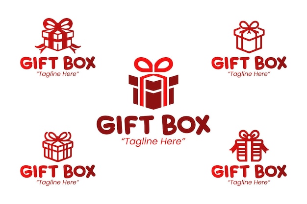 gift box logo collection