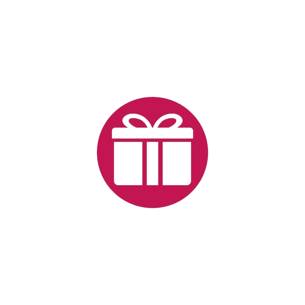 Gift Box logo template vector icon illustration