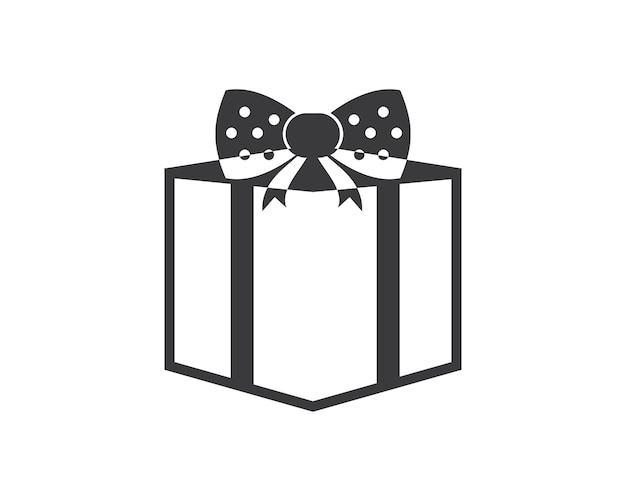 Gift box logo vector icon