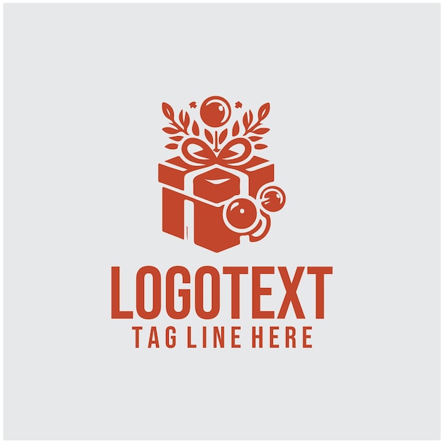 gift box logo vector illustration