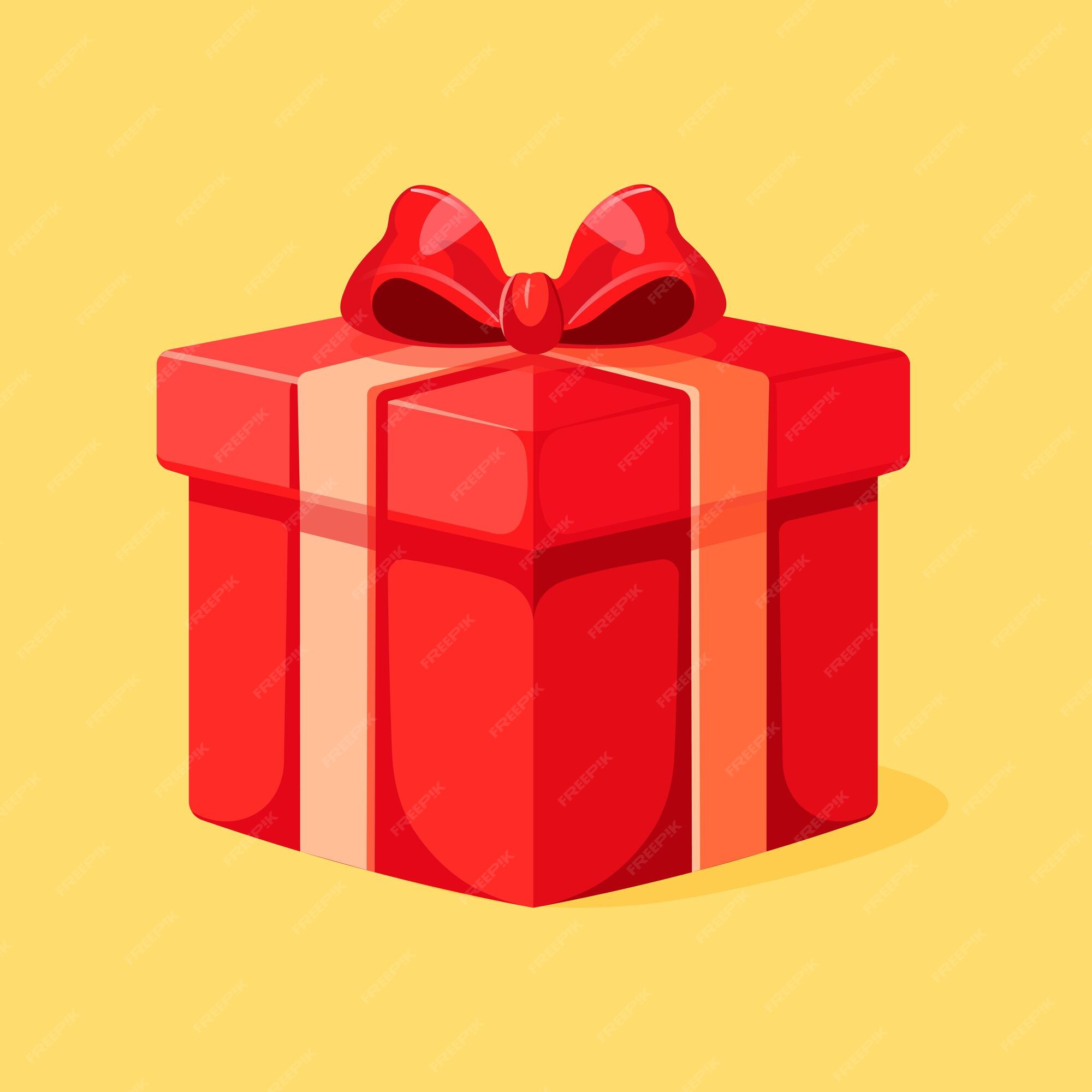 Gift box giveaway isolated icon social media Vector Image