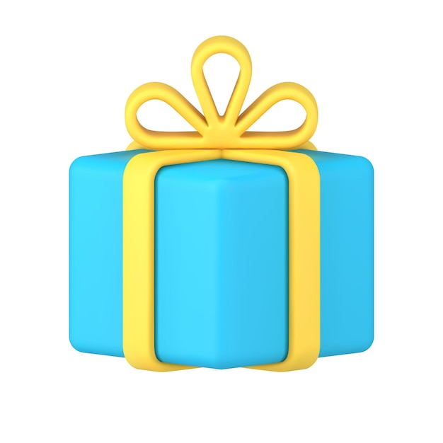 Gift box with bow for holiday congratulations d icon vector illustration