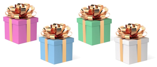 Gift box with ribbon