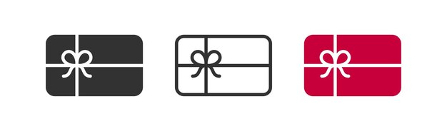 Gift card with ribbon Birthday coupon Present certificate Surprise vouchers Discount bonus