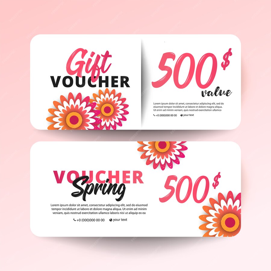 Premium Vector | Gift certificate, Coupon template.