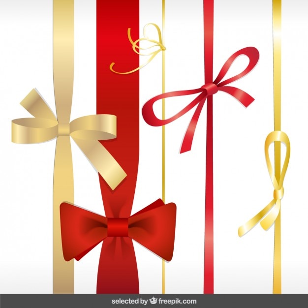 Vector gift ribbons