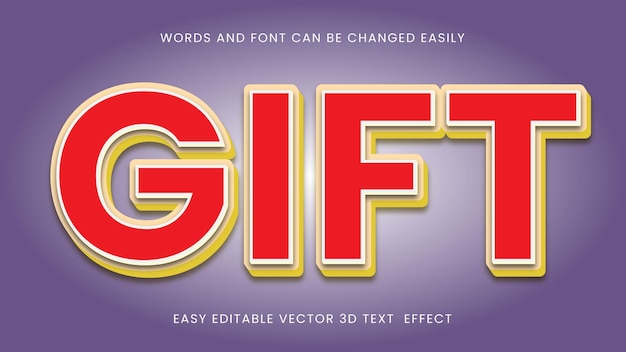 Gift text style