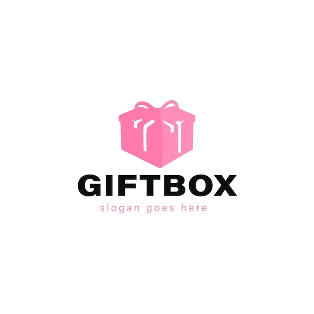 선물 벡터 로고 디자인