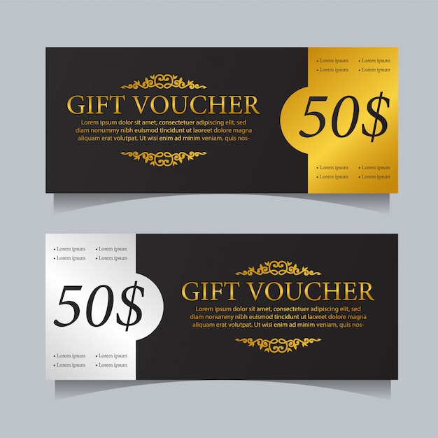 Gift voucher card banner