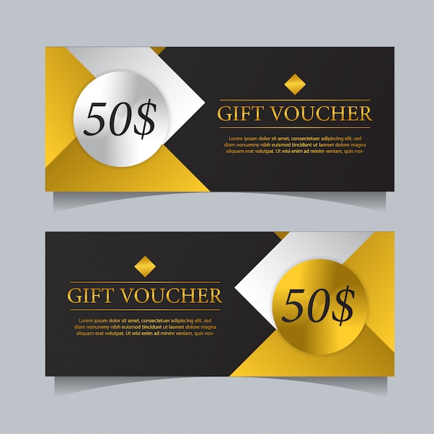 Gift voucher card banner