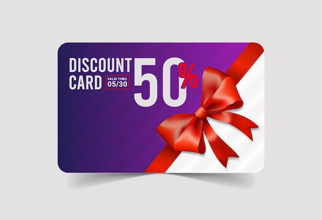 Vector gift voucher cards with special discount