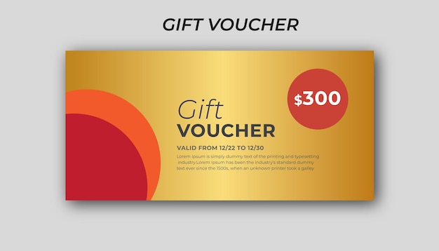 Vector gift voucher design template design nice to see