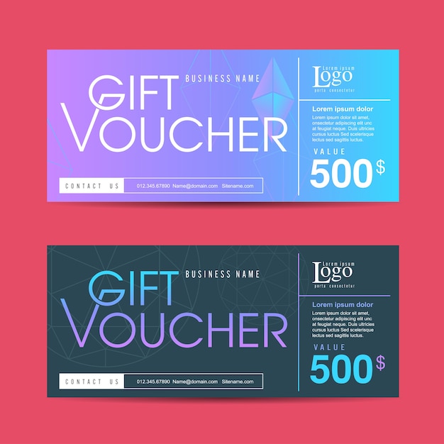 Gift Voucher discount promotion template  