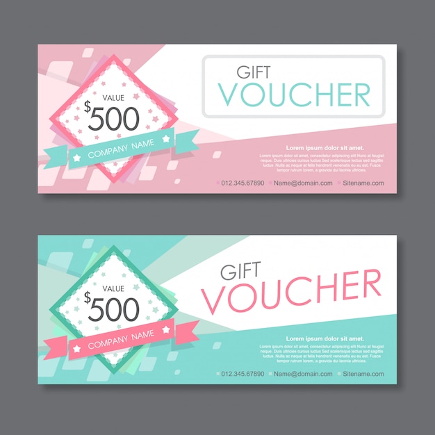 Gift voucher discount template