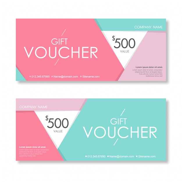 Gift voucher discount template