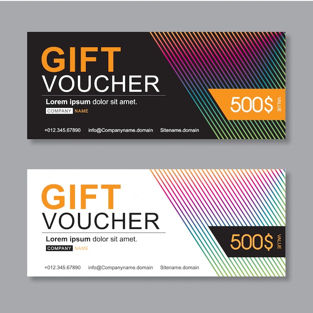 Gift voucher discount template