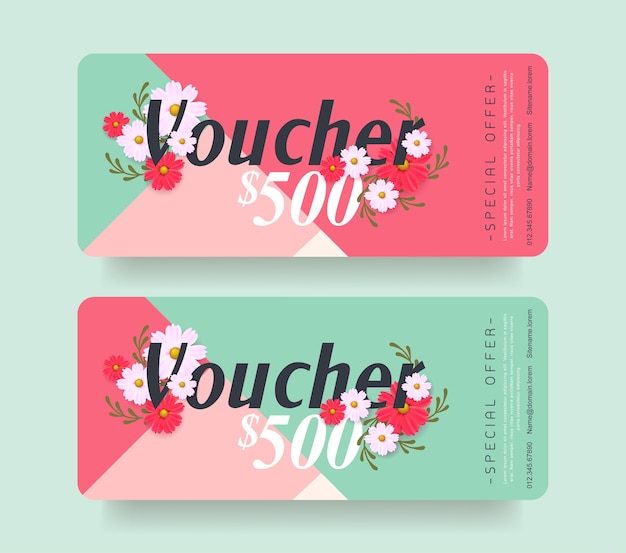 Gift voucher korting sjabloon