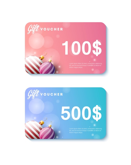 Gift voucher set