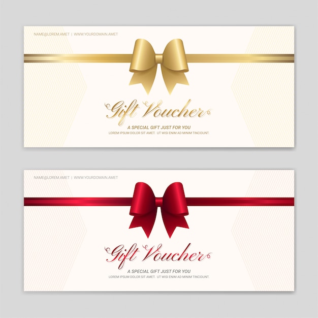 Gift voucher set