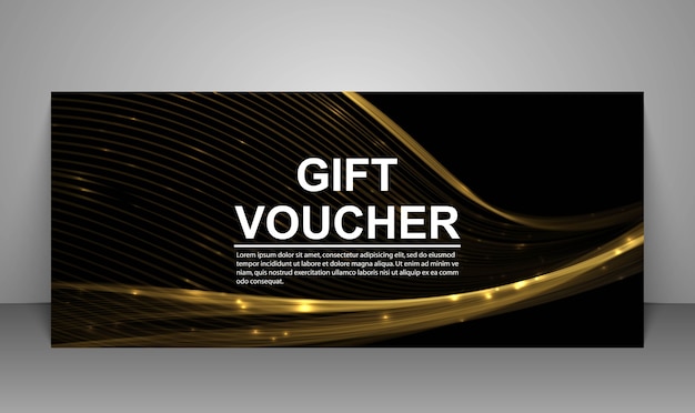 Gift voucher sjabloon illustratie