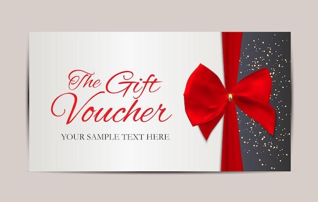 Gift Voucher Template Vector Illustration for Your Business EPS10