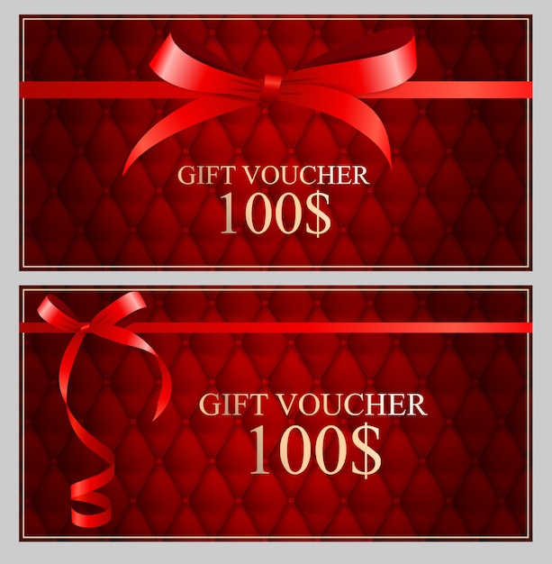 Vector gift voucher template for your business