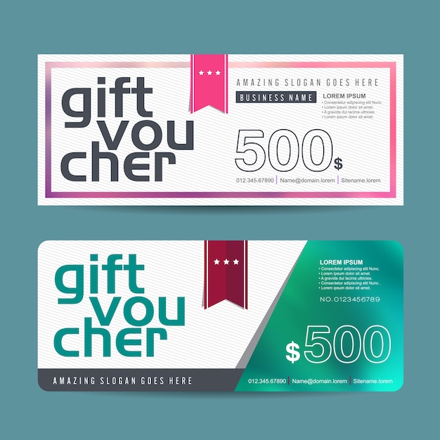 Gift voucher template