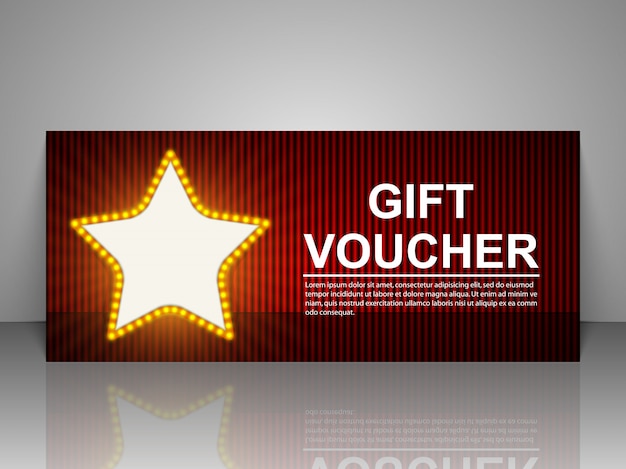 Gift voucher template.