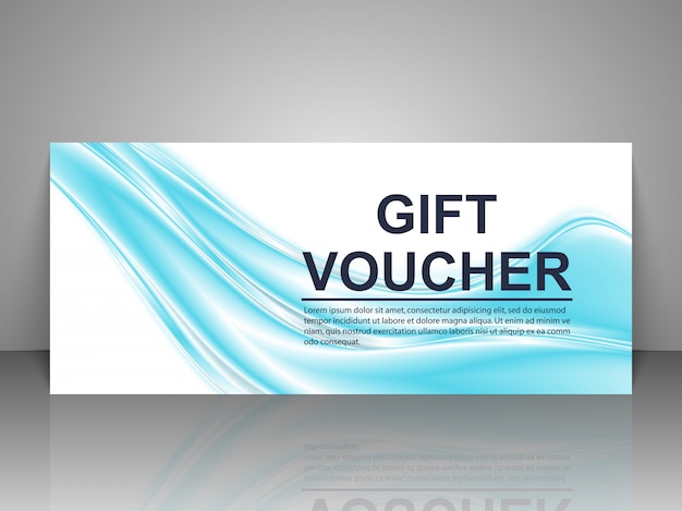 Gift voucher template.