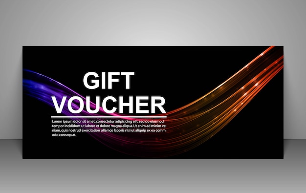 Gift voucher template.