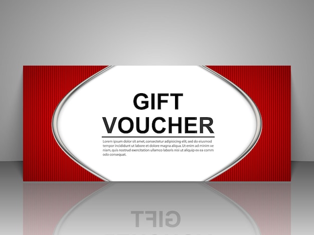 Gift voucher template.