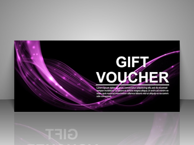 Gift voucher template.