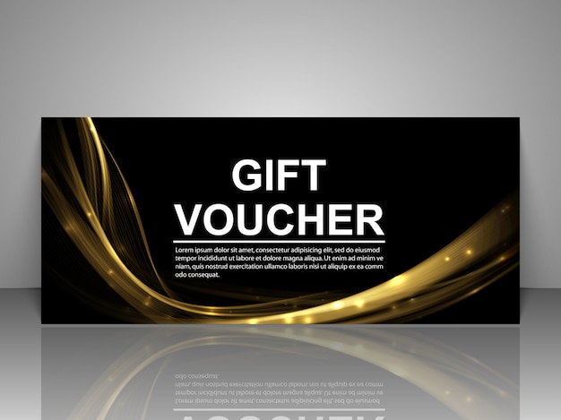 Gift voucher template.