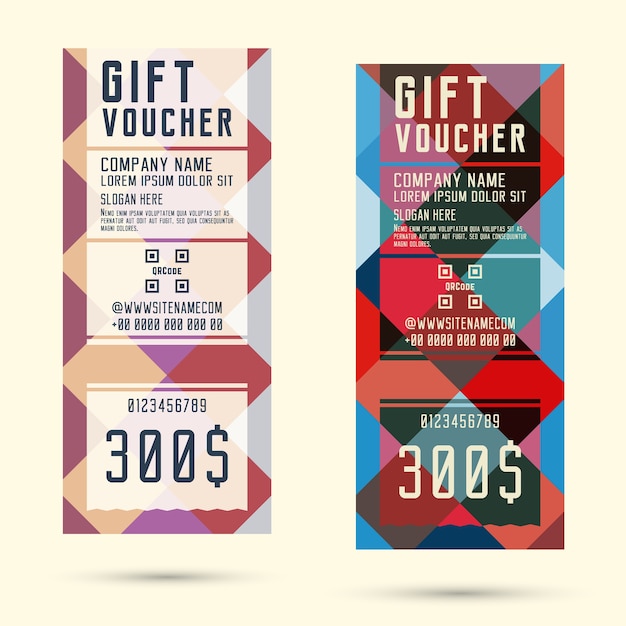 Gift voucher template