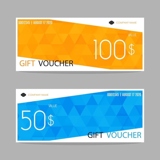 Gift voucher template.