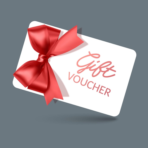 Gift Voucher with Red Ribbon