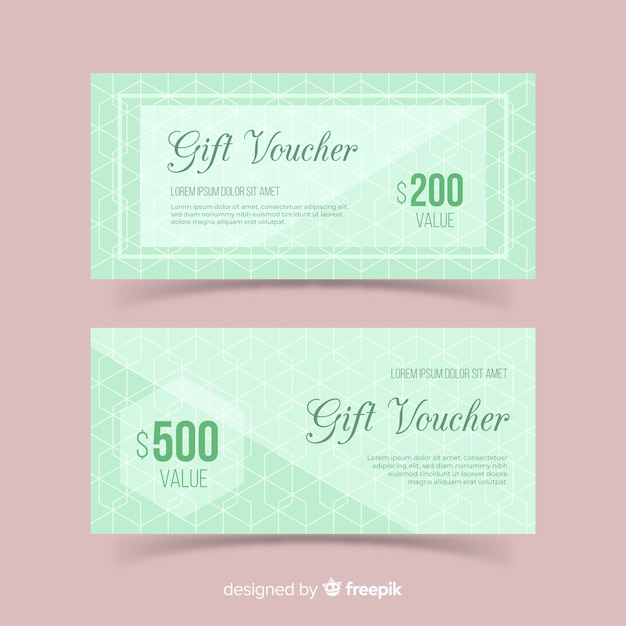 Vector gift voucher