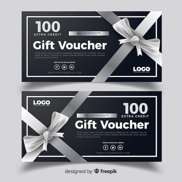 Vector gift voucher