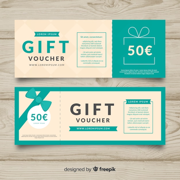 Vector gift voucher