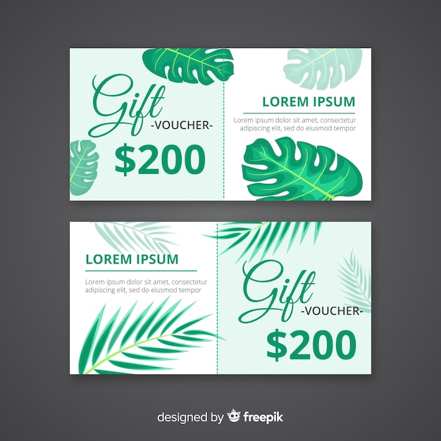 Vector gift voucher