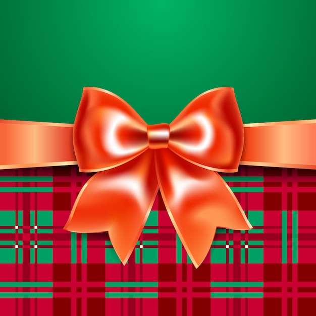 Gift with ribbon bow